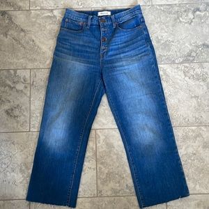 Madewell slim-wide leg crop size 27 used-great condition